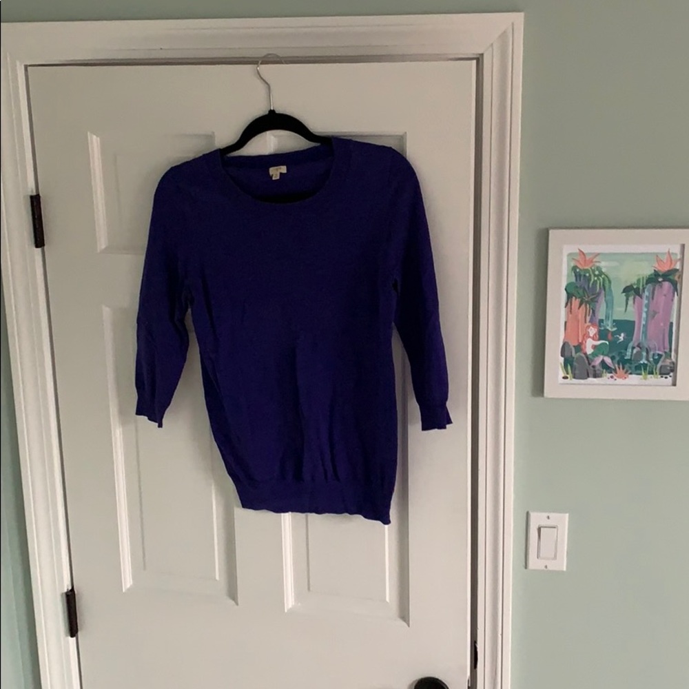 Royal purple sweater